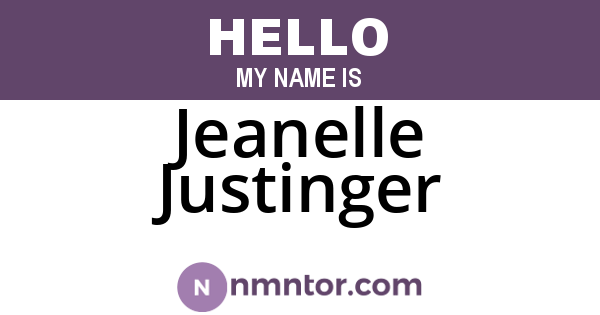 Jeanelle Justinger