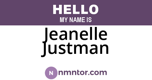Jeanelle Justman