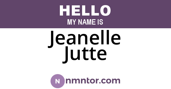 Jeanelle Jutte