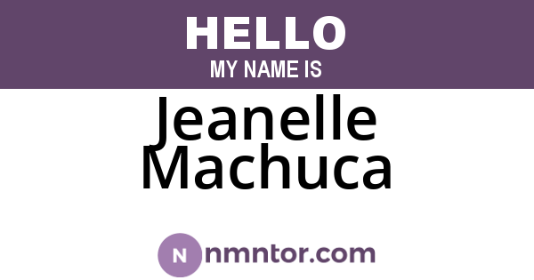 Jeanelle Machuca