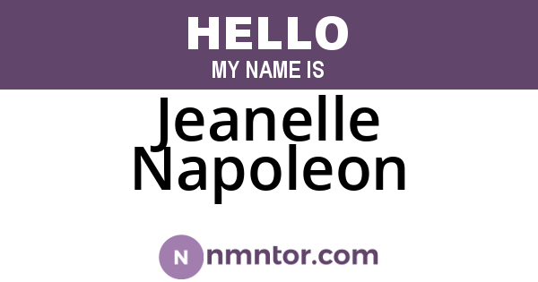 Jeanelle Napoleon