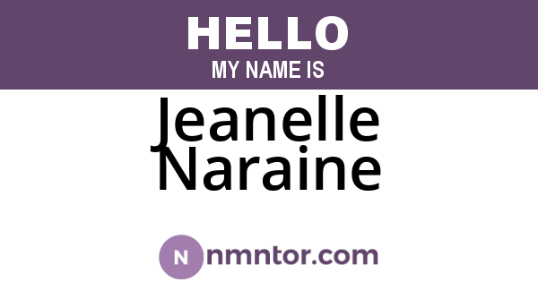 Jeanelle Naraine