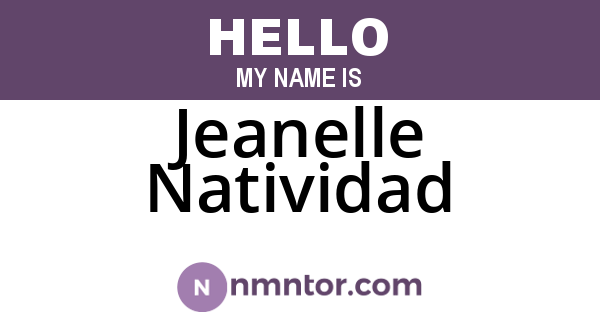 Jeanelle Natividad