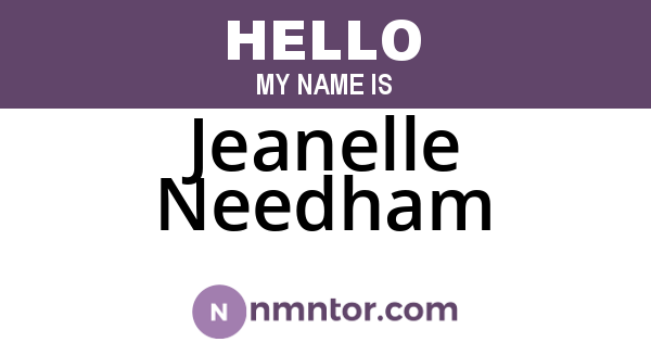 Jeanelle Needham