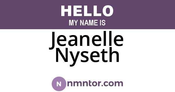 Jeanelle Nyseth