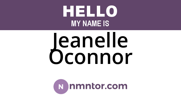 Jeanelle Oconnor