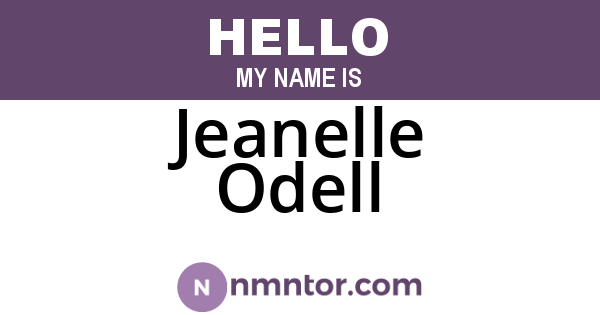 Jeanelle Odell