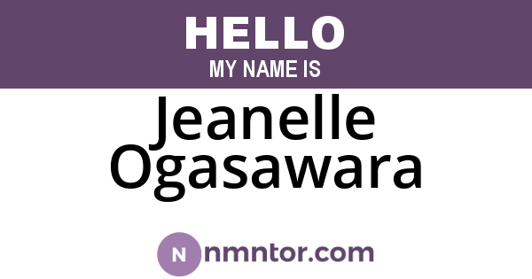 Jeanelle Ogasawara