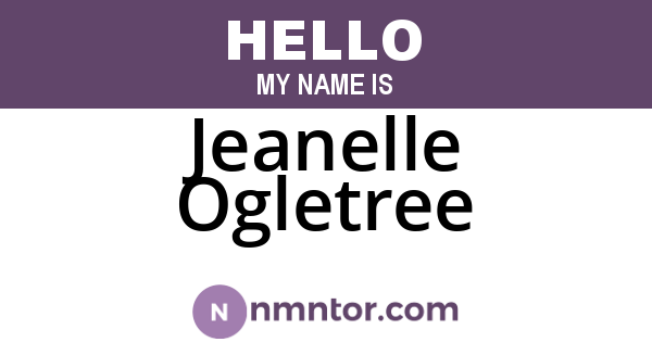 Jeanelle Ogletree