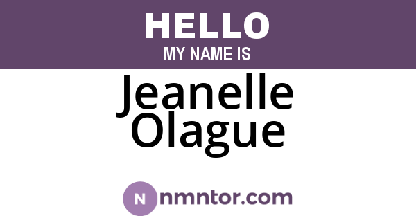 Jeanelle Olague