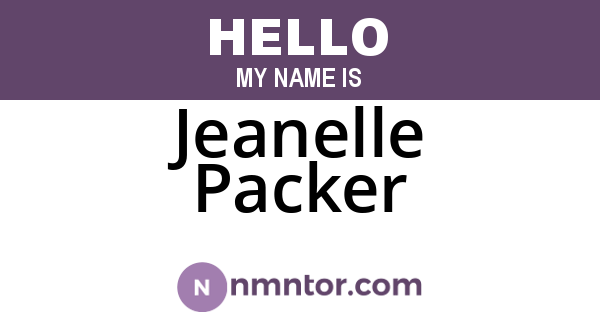 Jeanelle Packer