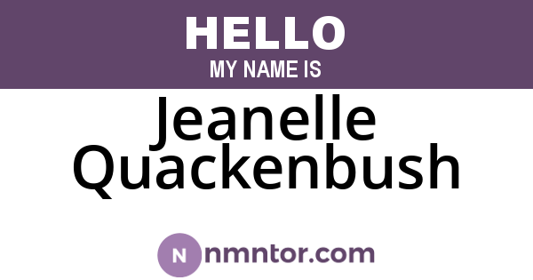 Jeanelle Quackenbush