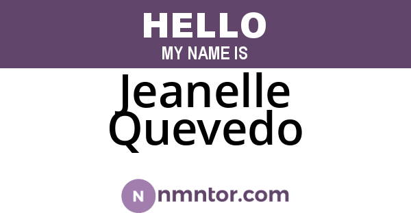Jeanelle Quevedo