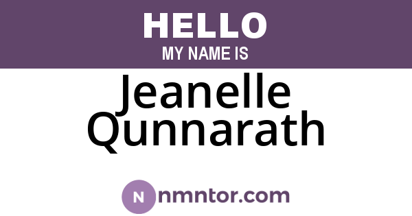 Jeanelle Qunnarath