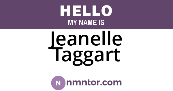 Jeanelle Taggart