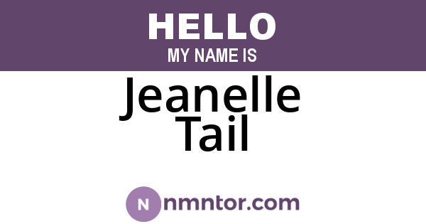 Jeanelle Tail