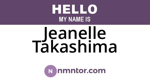 Jeanelle Takashima