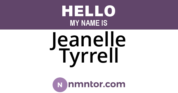 Jeanelle Tyrrell