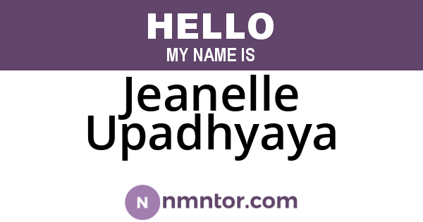 Jeanelle Upadhyaya