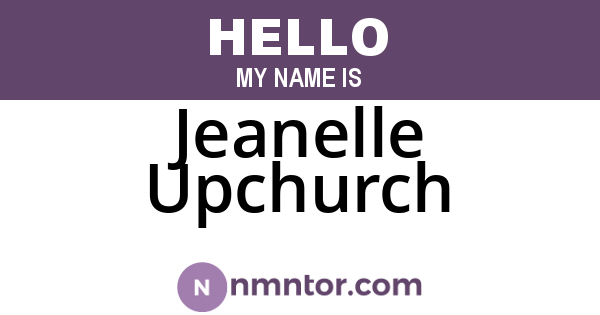 Jeanelle Upchurch