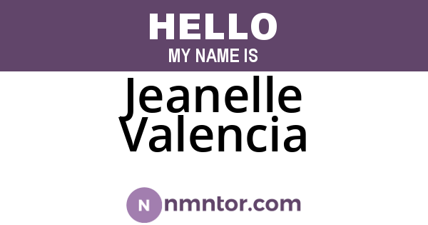 Jeanelle Valencia