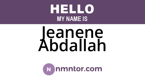 Jeanene Abdallah