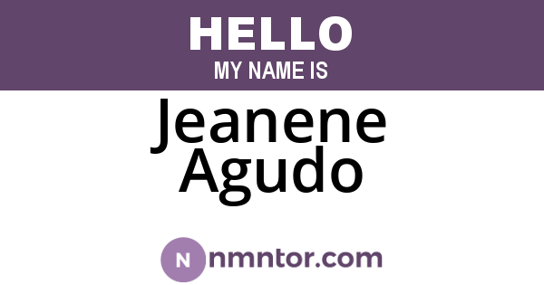 Jeanene Agudo