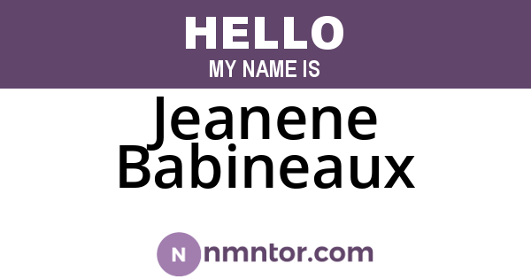 Jeanene Babineaux
