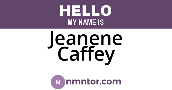 Jeanene Caffey