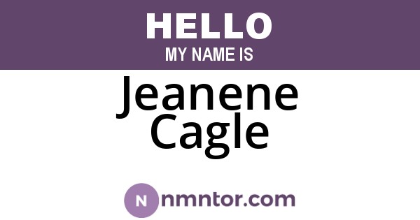 Jeanene Cagle