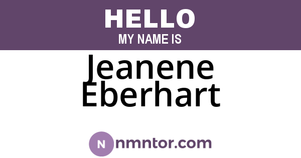 Jeanene Eberhart