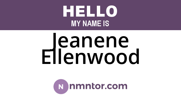 Jeanene Ellenwood