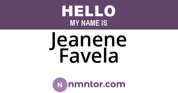 Jeanene Favela