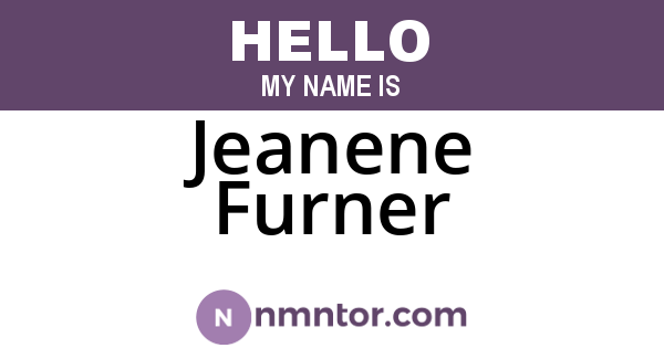 Jeanene Furner