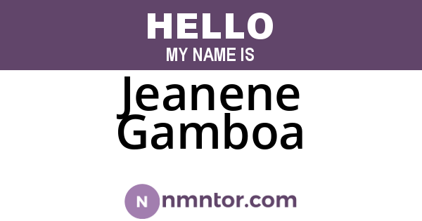 Jeanene Gamboa