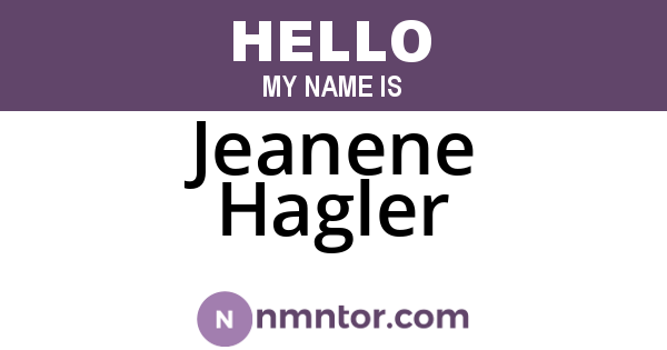 Jeanene Hagler