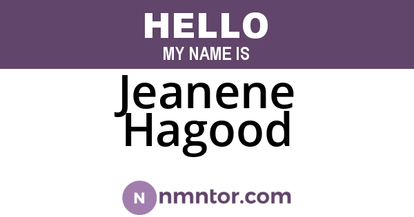 Jeanene Hagood