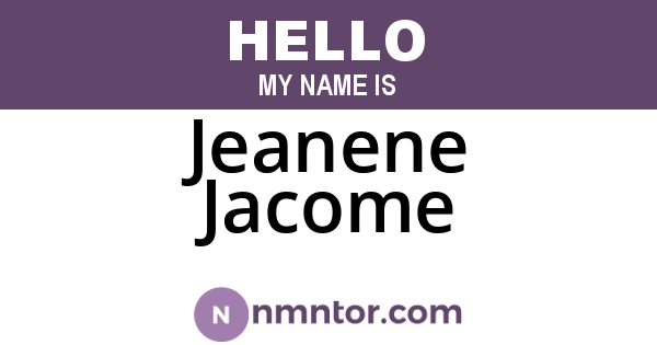 Jeanene Jacome