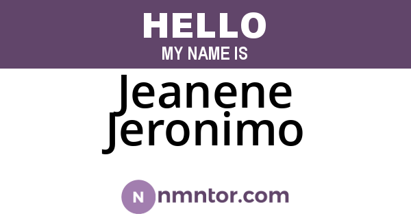 Jeanene Jeronimo