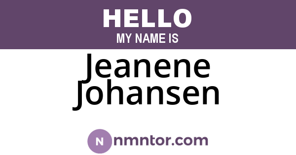 Jeanene Johansen