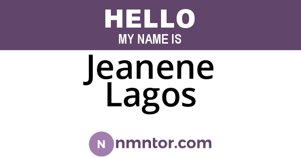 Jeanene Lagos