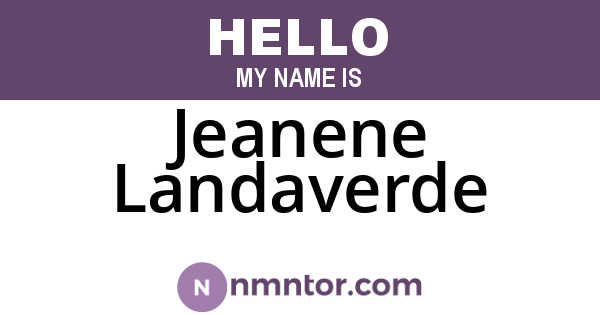 Jeanene Landaverde