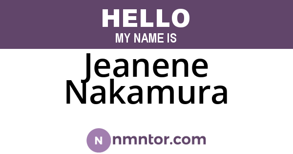 Jeanene Nakamura
