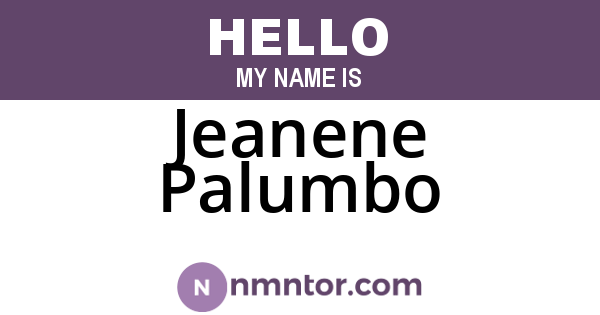Jeanene Palumbo