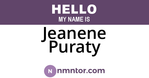 Jeanene Puraty
