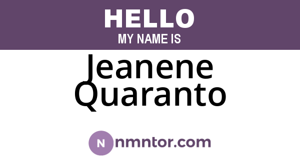 Jeanene Quaranto