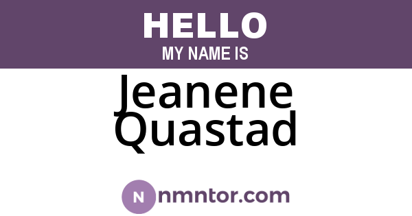 Jeanene Quastad