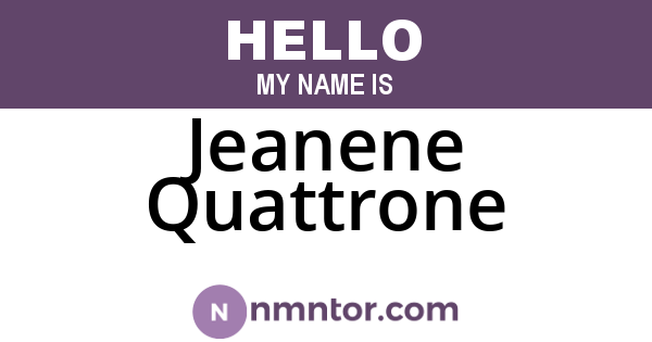 Jeanene Quattrone