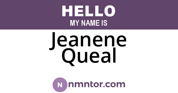 Jeanene Queal