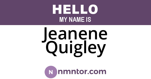 Jeanene Quigley